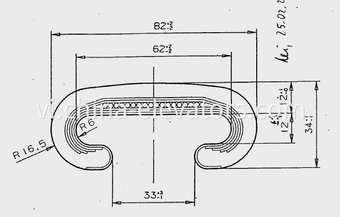 Schindler Rubber Handrail